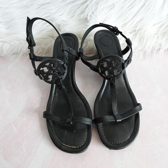 Tory Burch Black Sandals - Picture 1 of 16